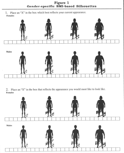 体象量表(BMI-based Silhouette Matching Test, BMI-SMT)